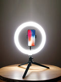 Desk Mount Kit – Phone Holder + LED Ring Light for Streamers